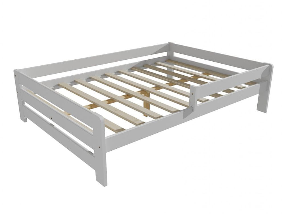 eoshop Detská posteľ so zábranou VMK003D KIDS (Rozmer: 140 x 200 cm, Farba dreva: farba biela)